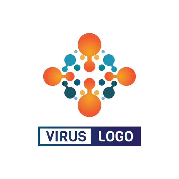 Virüs Corona Virüs Vektörü Maske Tasarımı Logo Viral Vektörü Tasarım — Stok Vektör