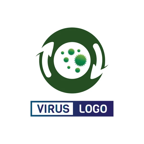 Virüs Corona Virüs Vektörü Maske Tasarımı Logo Viral Vektörü Tasarım — Stok Vektör