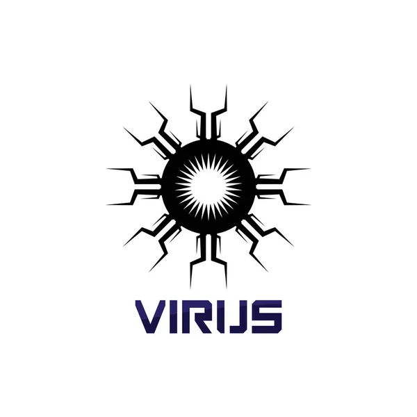 Virus Korona Virus Vektor Design Masky Logo Virový Vektor Symbol — Stockový vektor