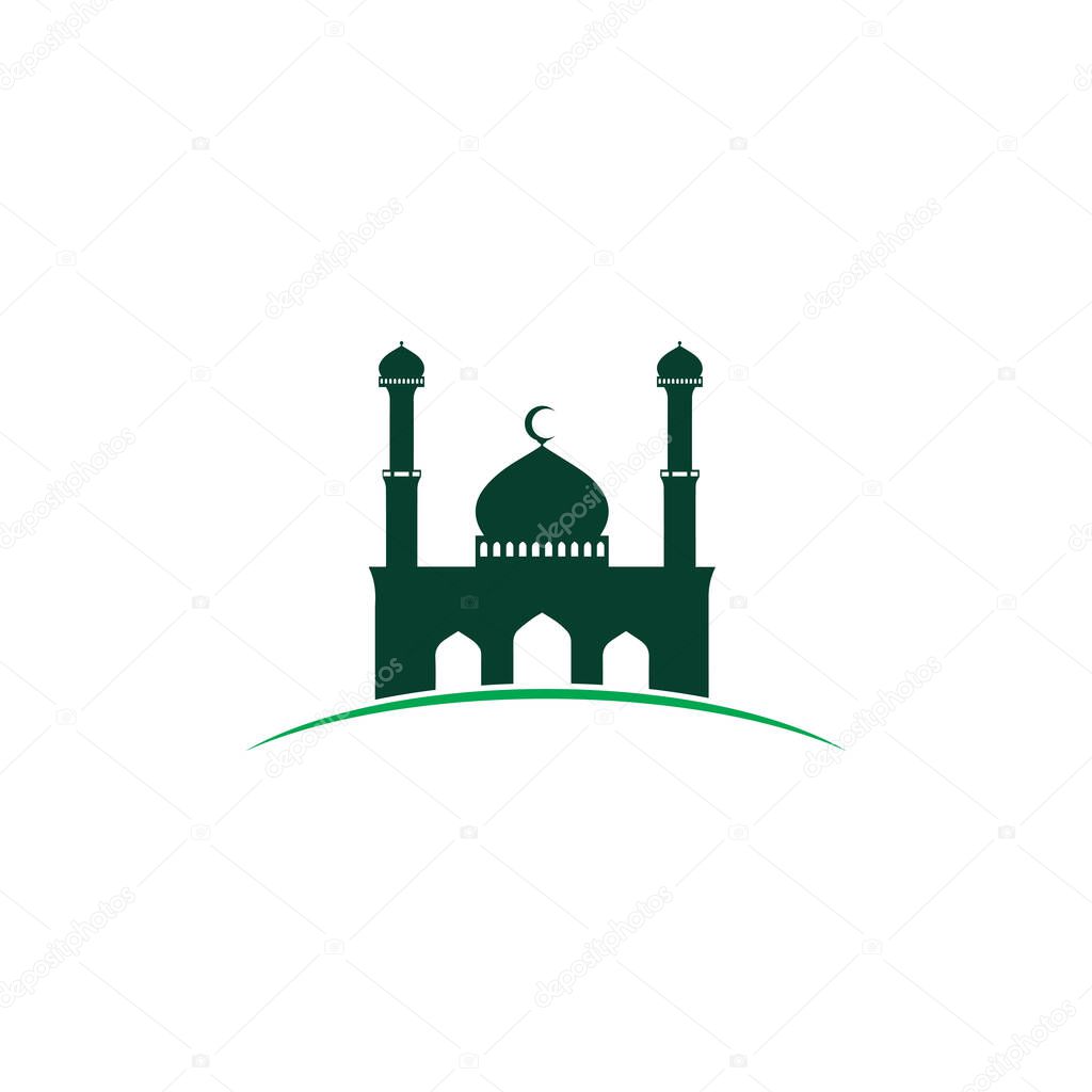 Mosque ramadhan and islamic design arabian log