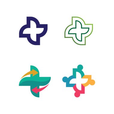  sağlık logosu, tıbbi, ilaç, meditasyon ve hastane tasarım ikonu taşıyıcısı