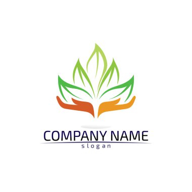 El ve vektör logosu ve semboller şablon uygulamaları yardım