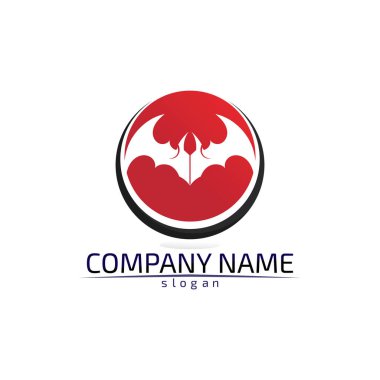 Falcon Wings Logo Şablonu vektör logo tasarımı