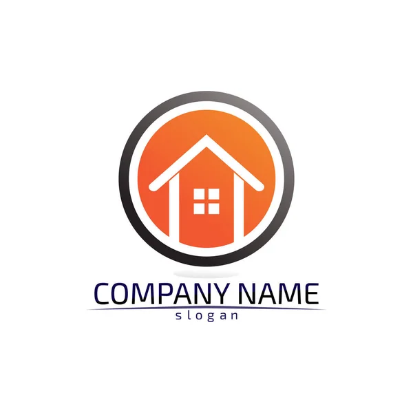 Vorlage Für Immobilien Und Wohngebäude Logo Symbole — Stockvektor