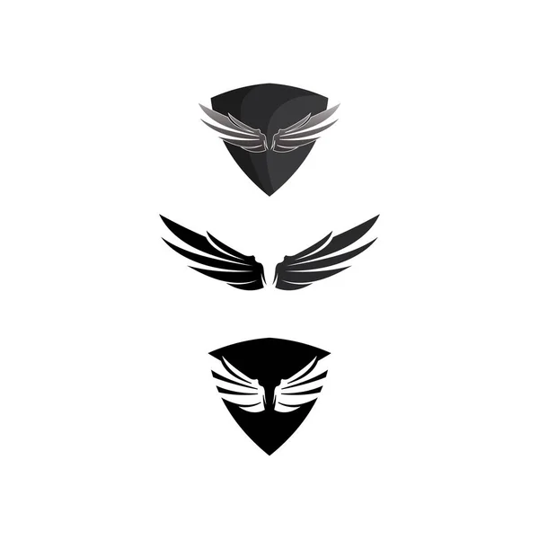 Falcon Wings Logo Şablonu Vektör Logo Tasarımı — Stok Vektör