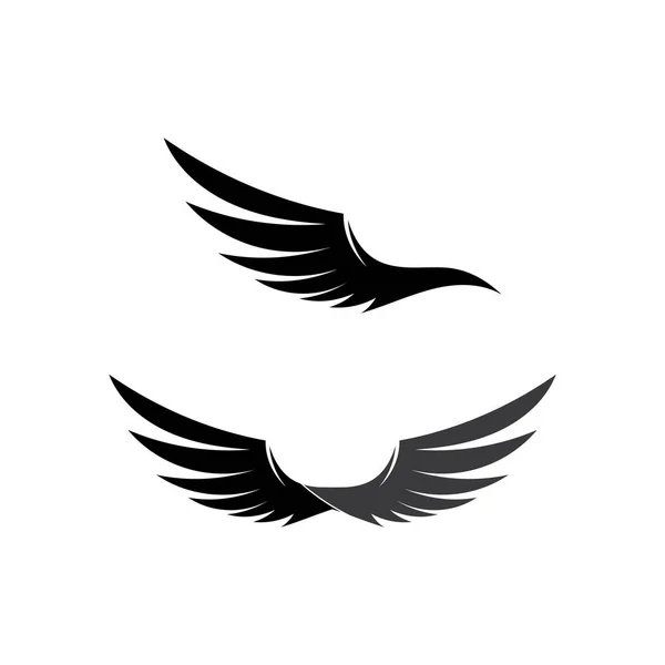 Falcon Wings Logo Template Icone Vettoriali Logo Design — Vettoriale Stock