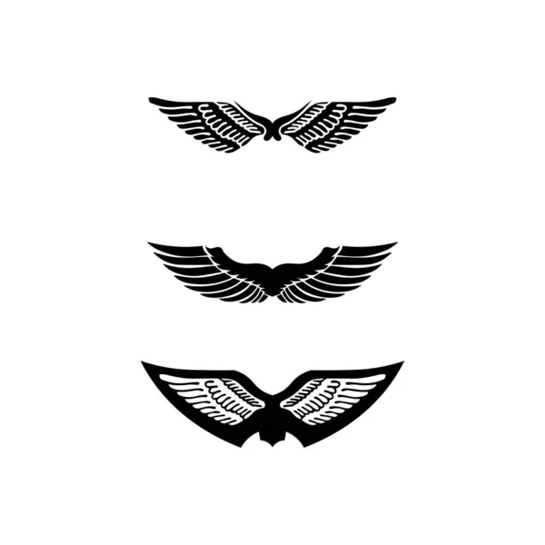 Falcon Wings Logo Plantilla Vector Icono Logo Diseño — Archivo Imágenes Vectoriales