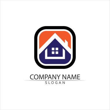 Emlak ve ev binaları vektör logo şablonları