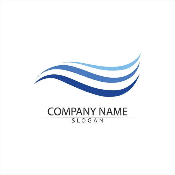 Water Drop Logo Template Vector Illustration Design — Stock Vector