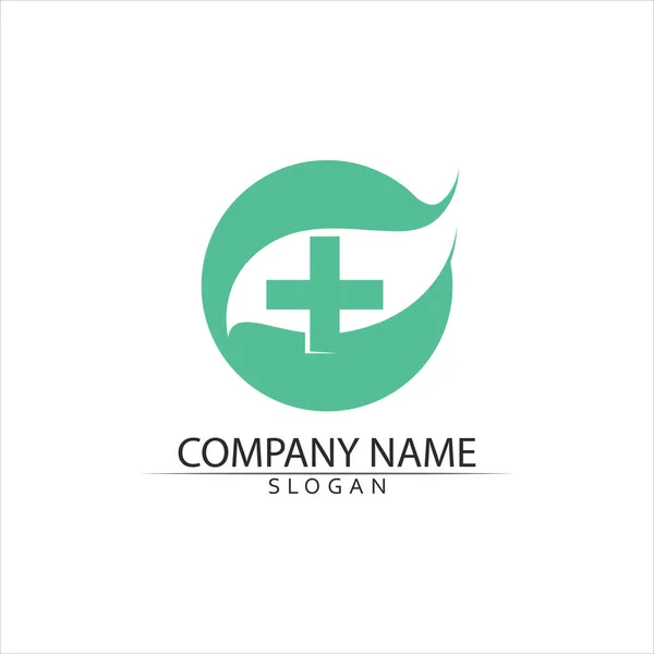 Salud Medical Logo Plantilla Vector Ilustración Diseño — Vector de stock