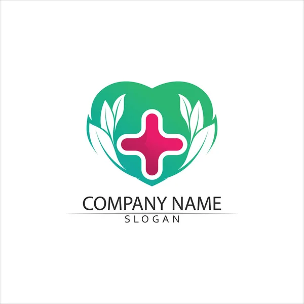 Salud Medical Logo Plantilla Vector Ilustración Diseño — Archivo Imágenes Vectoriales