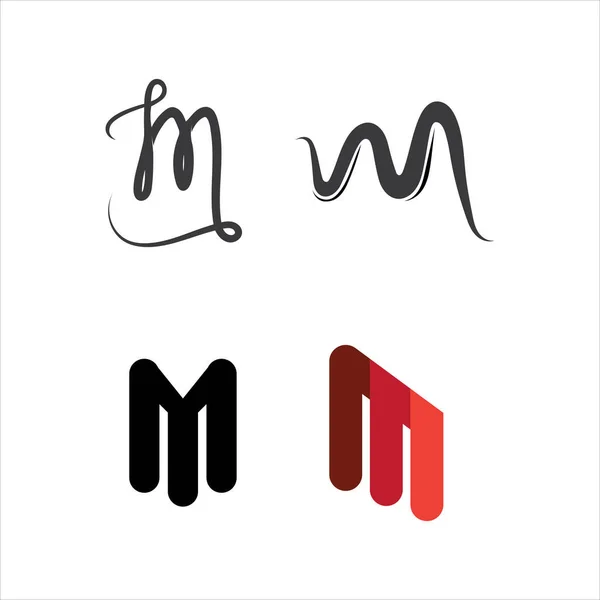 M字母标志模板矢量图解设计 — 图库矢量图片