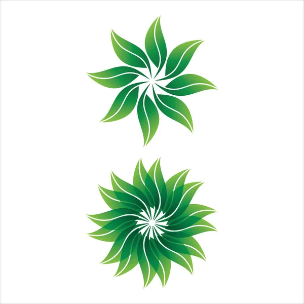 Logo Van Groene Boomblad Ecologie Natuur Element Vector — Stockvector