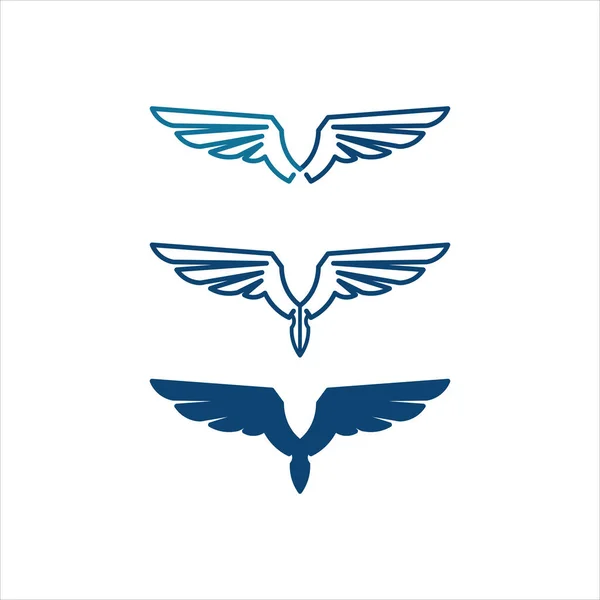 Falcon Logo Plantilla Vector Ilustración Diseño — Vector de stock