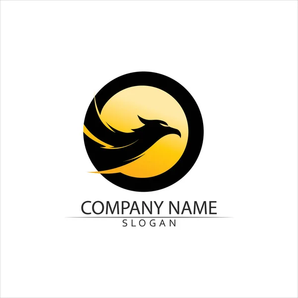 Logo Black Wing Symbol Pro Profesionálního Designéra — Stockový vektor