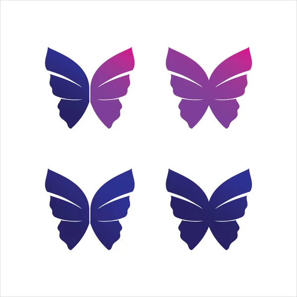 Belleza Mariposa Vector Icono Diseño — Archivo Imágenes Vectoriales