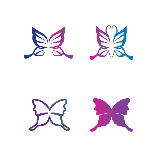 Schönheit Schmetterling Vector Icon Design — Stockvektor