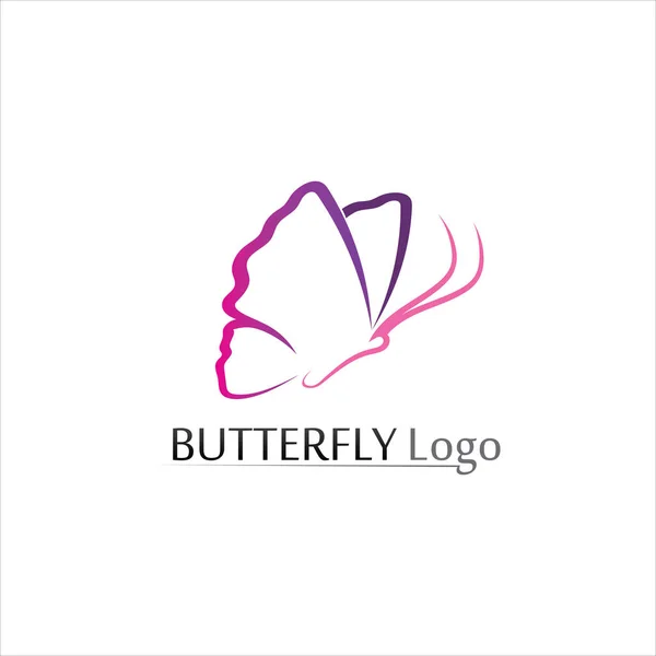Дизайн Иконки Beauty Butterfly Vector — стоковый вектор