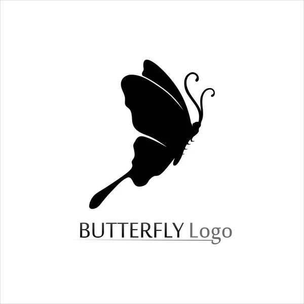 Design Icône Papillon Vecteur Beauté — Image vectorielle