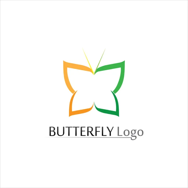 Belleza Mariposa Vector Icono Diseño — Vector de stock