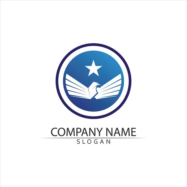 Zwarte Vleugel Logo Symbool Voor Een Professionele Ontwerper — Stockvector