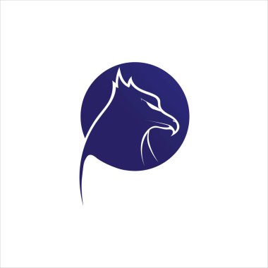 Falcon Logo Şablonu vektör çizimi tasarımı