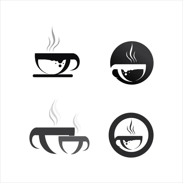 Taza Café Logo Plantilla Vector Icono Diseño — Vector de stock