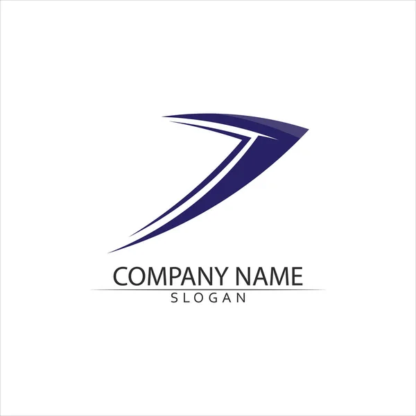 화살표 일러스트 아이콘 Logo Template Design — 스톡 벡터