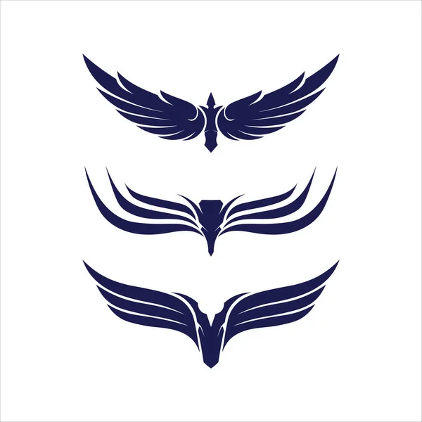 Сокіл Логотип Шаблон Векторний Дизайн Ілюстрації — стоковий вектор