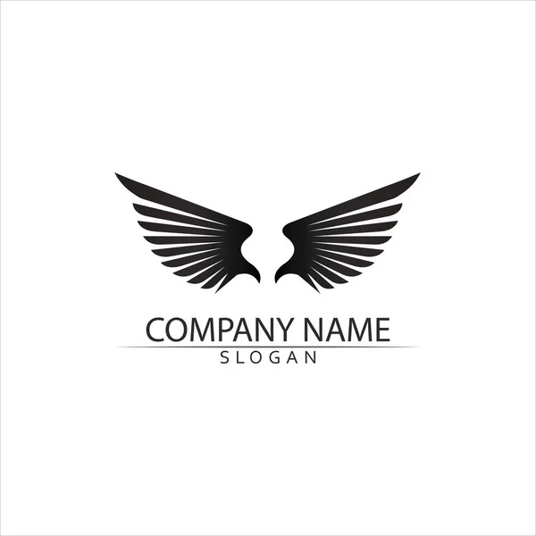 Falcon Logo Plantilla Vector Ilustración Diseño — Vector de stock