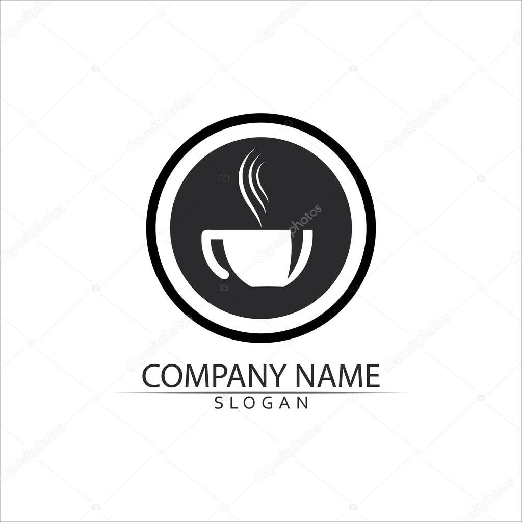 Coffee cup Logo Template vector icon design