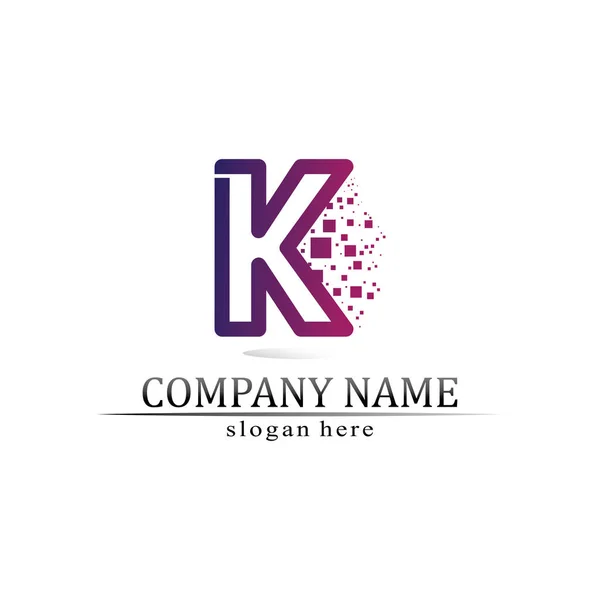 Logo Design Letter Font Concept Business Logo Vector Και Αρχική — Διανυσματικό Αρχείο