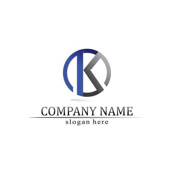 Logo Design Letter Font Concept Business Logo Vector Και Αρχική — Διανυσματικό Αρχείο