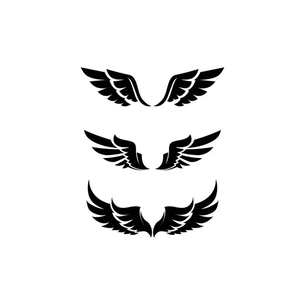 Ailes Logo Business Design Ailes Animaux Vecteur Rapide Oiseau Symbole — Image vectorielle