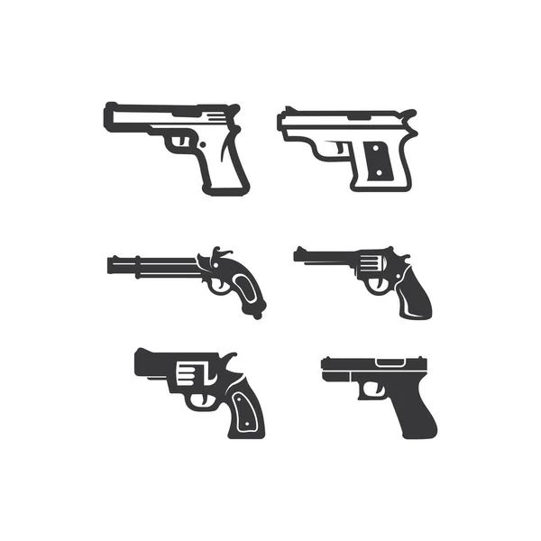 Pistola Logo Ejército Soldado Francotirador Disparo Vector Diseño Ilustración Militar — Archivo Imágenes Vectoriales