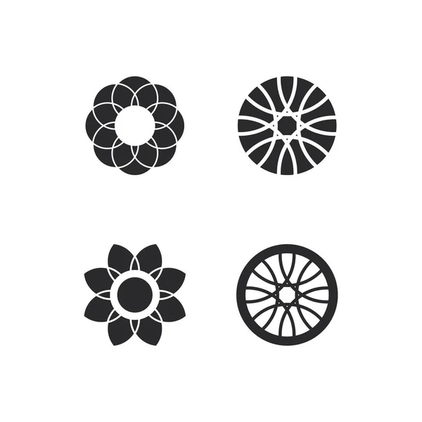 Logotyp Affärsteknik Cirkel Logotyp Och Symboler Vektor Design Grafisk — Stock vektor