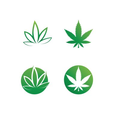 Ağaç yaprağı vektörü ve yeşil logo tasarımı dostane kavram 