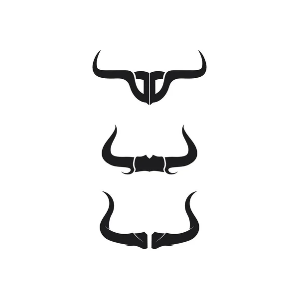 Логотип Бика Коров Яча Тварина Логотип Векторний Ріг Логотип Буйвола — стоковий вектор