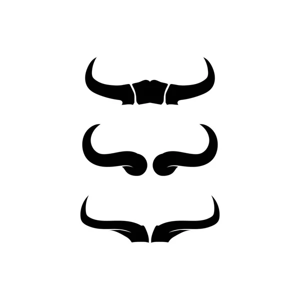 Логотип Быка Коровье Животное Логотип Векторный Рог Логотип Буйвола Иконки — стоковый вектор