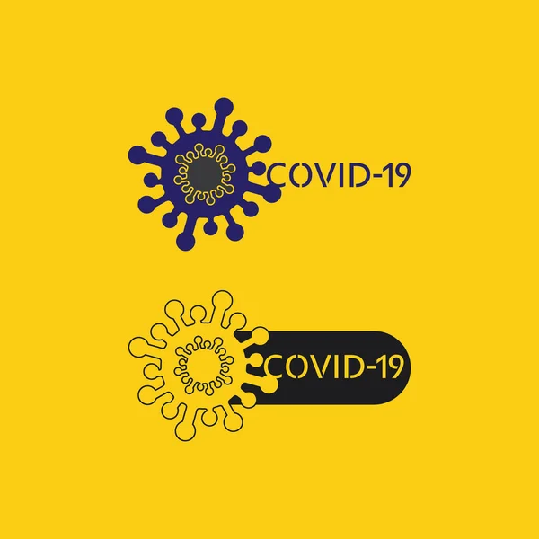 Virus Korony Virus Virus Vektor Logo Vakcíny Ikona Infekčních Bakterií — Stockový vektor