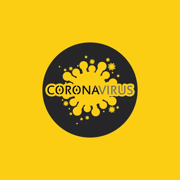 Φορέας Του Λογότυπου Του Ιού Της Κορώνας Λογότυπο Του Εμβολίου — Διανυσματικό Αρχείο