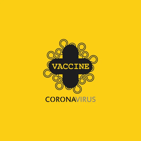 Вирусный Вектор Логотипом Короны Логотип Вакцины Икона Инфекционных Бактерий Опасность — стоковый вектор