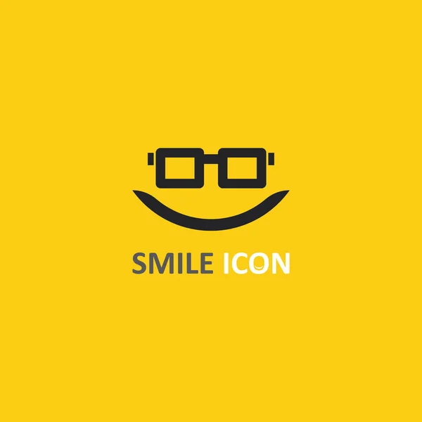 Icono Sonrisa Sonrisa Diseño Del Vector Del Logotipo Feliz Emoticono — Archivo Imágenes Vectoriales