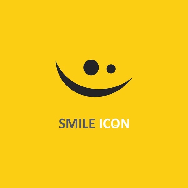 Sourire Icône Sourire Logo Vectoriel Design Heureux Emoticon Entreprise Design — Image vectorielle