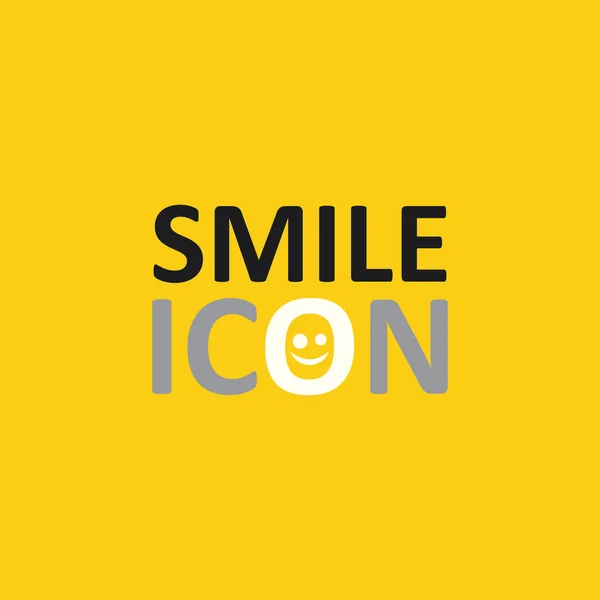 Icono Sonrisa Sonrisa Diseño Del Vector Del Logotipo Feliz Emoticono — Archivo Imágenes Vectoriales