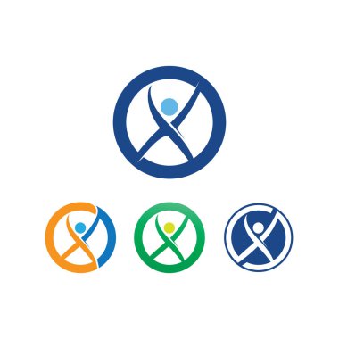 Halkın logosu, ekibi, başarısı, çalışanlar, grup ve topluluk, şirket ve iş logosu vektörü ve tasarım bakımı, aile simgesi logosu başarısı