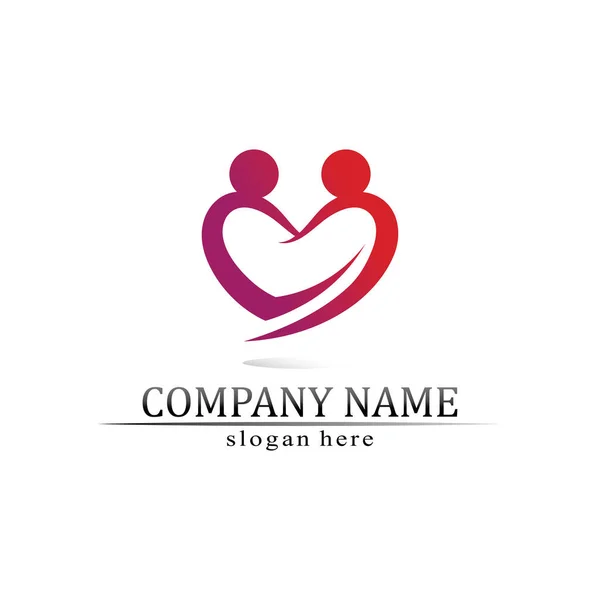 People Logo Team Succes People Work Group Community Group Company — Stock Vector