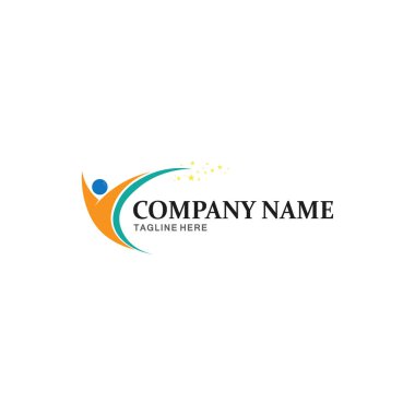 Halkın logosu, ekibi, başarısı, çalışanlar, grup ve topluluk, şirket ve iş logosu vektörü ve tasarım bakımı, aile simgesi logosu başarısı