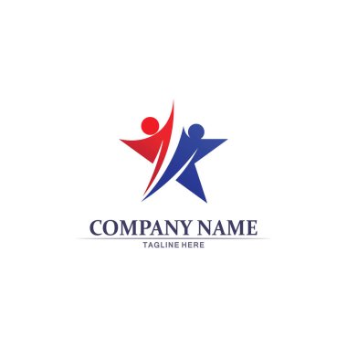 Halkın logosu, ekibi, başarısı, çalışanlar, grup ve topluluk, şirket ve iş logosu vektörü ve tasarım bakımı, aile simgesi logosu başarısı