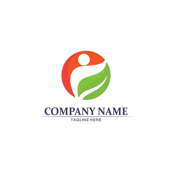 People Logo Team Succes People Work Group Community Group Company — Stock Vector